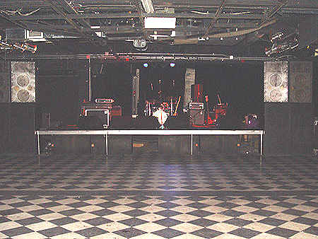 Before the show starts, the stage is set.