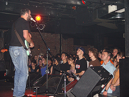 David Bazan, lead singer of Pedro the Lion, sings his moody emo-tunes to his awaiting fans.