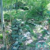 Offutt Island - Rock Curn marks the trail to Offutt Island's caretaker cabin. 