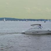 Today a lot of people from surrounding marinas set sail to check out the fetival.