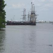 This is a view of the Waterfront Festival from the marina.