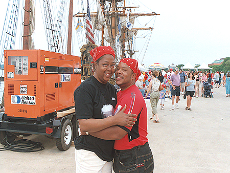 Pirate wannabes, don't they make the perfect couple?
