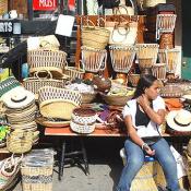 These bags and hats were all hand-woven.