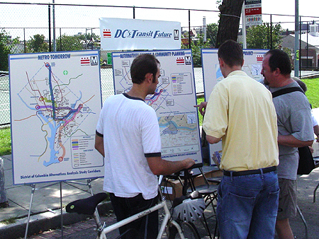 Metro was on hand to explain DC's Transit Future to the public.