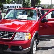 The SUV's were the festival favorite.  People were allowed to sit in the front and back of the vehicles