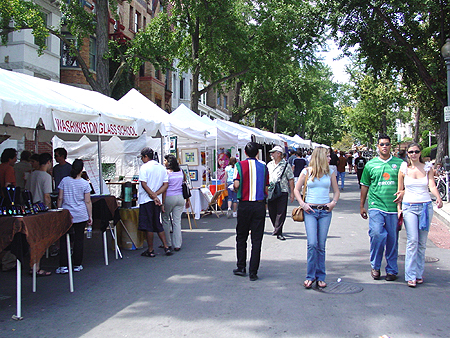 This section of the festival was designated for local artists to show their work.