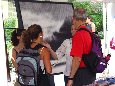 Festival participant's had the rare chance to talk to the artists.