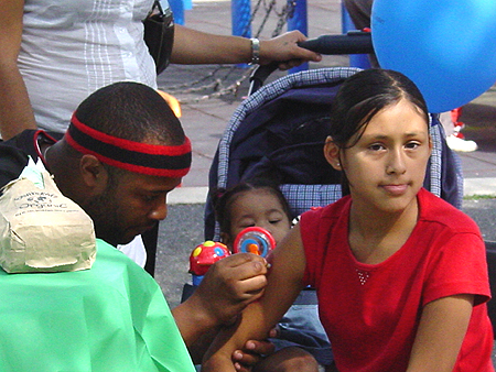 More body painting.