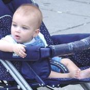 This blue eyed youngster stares in amazement at all the festival had to offer.