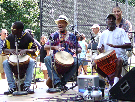 These drummers set the tone for the dancers.