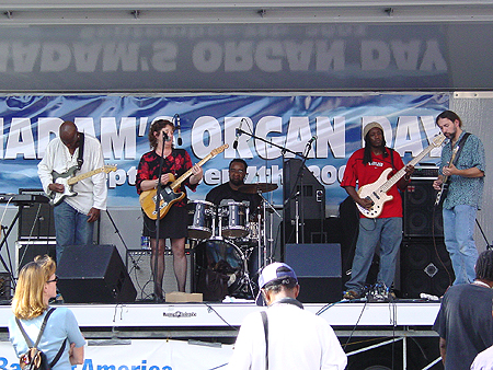 On the other end of the festival blues ruled the stage.