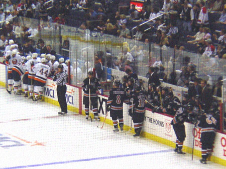 The teams get ready to kickoff the 2003 NHL season.