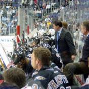 Coach Cassidy reminding his team to keep applying the pressure.