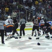 Things got a little heated towards the end of the game.