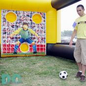 In this game you must try to score on a keeper.