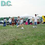 A young girl taking her great looking free kick.