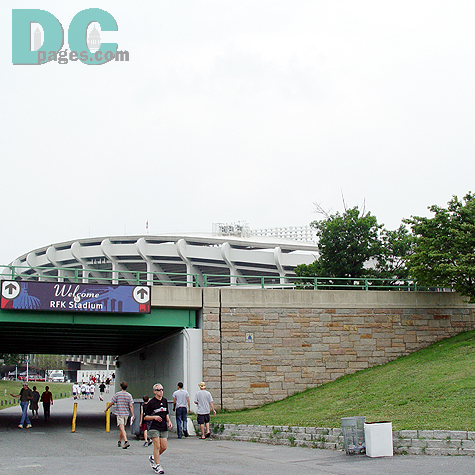 The entrance from the parking lot. Welcome to RFK!