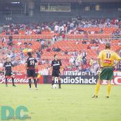 KICKOFF at 19: 30, July 17th in 2004. The two players at the center were DC United's No.11, Alecko Eskandarian & No.99 Jaime Moreno. 