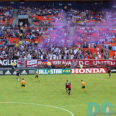 DC fans are now louder than ever, cheering their team on to score another goal.
