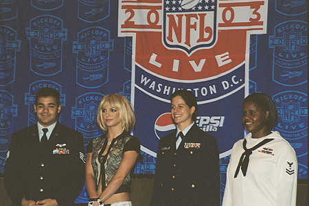 The NFL held a talent press conference at the Ritz Carleton on Wednesday September 3, 2003.