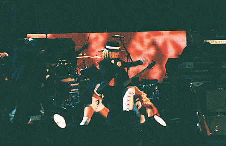 Britney Spears started her act fully dressed but the pop diva did not let down the crowd by stripping down later in the show.
