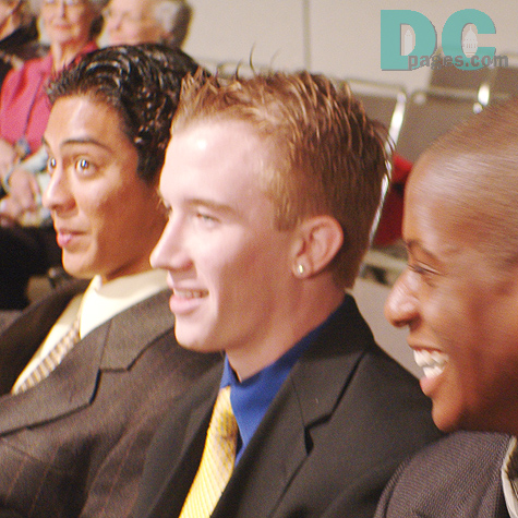 Despite the obvious significance of today's events, draftees still have time to relax and crack a joke or two.