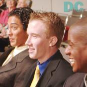 Despite the obvious significance of today's events, draftees still have time to relax and crack a joke or two.