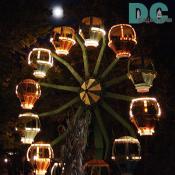 I ran past the Around The World In 80 Days ferris wheel listening to passengers to screaming for me to run faster.