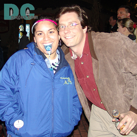 DCpages Staff member Doug White and park attendant seem possessed with having a good time.