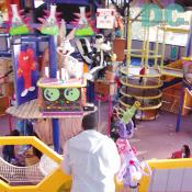 My friends had a blast in Looney Tunes Fun Town.