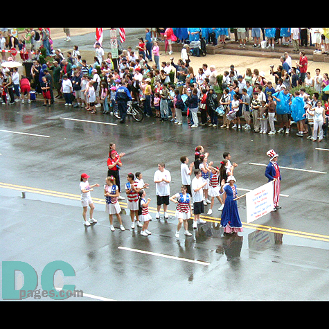 One of the various groups that marched on the July Fourth Parade.