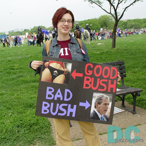 Remarks For Good Students. An MIT student shows her sign