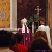 The Archbishop of Washington Enters the high sanctuary.