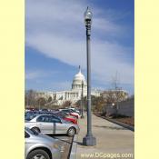 U.S. Capitol Building from Maryland Avenue Next to National Garden