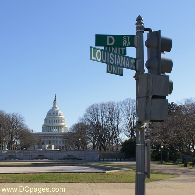 Louisiana Ave and D Street