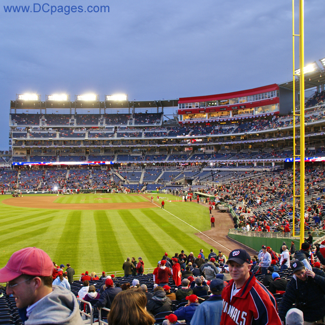Great view from section 104. Every seat in this stadium has a great view of the field..