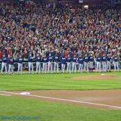 The first victim, I mean opponent, to face the Nats in Nationals Park, the visiting Atlanta Braves.