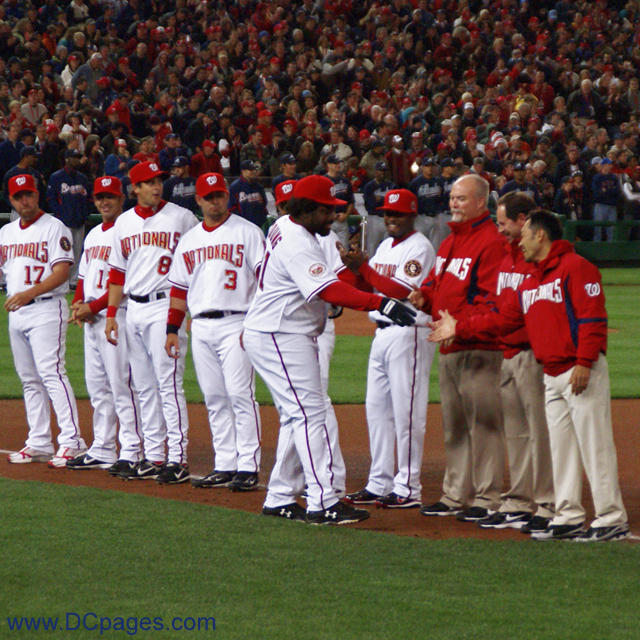 Washington Nationals reserve 1B Dmitri Young. Young, who hit .320 in 2007, was the only Washington Nationals player to be named to last season's All-Star team.