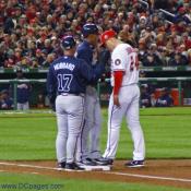 For the game, Washington Nationals starting pitcher Odalis Perez pitched five strong innings, giving up one run on four hits, including two strikeouts.
