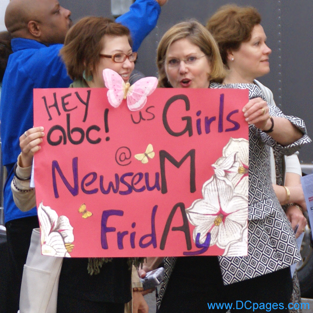 HEY ABC - US GIRLS @ NEWSEUM FRIDAY