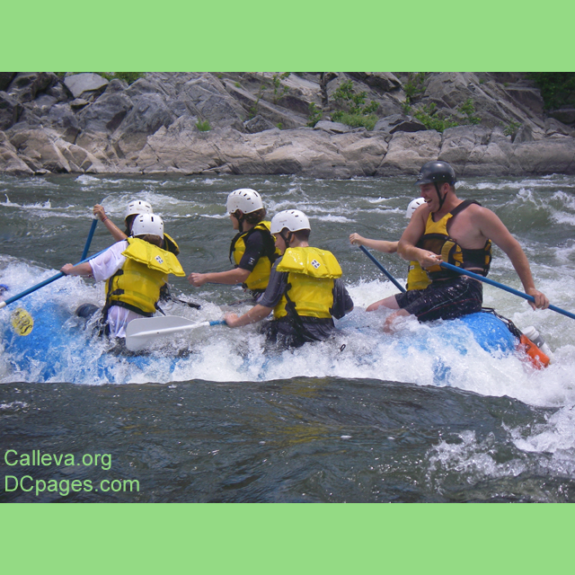 Holes can be sticky, rafters must paddle hard to get out.