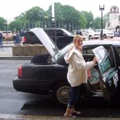 Jessica Nicholsen Rides DC Taxi Cab