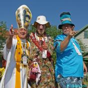 Archbishop Saint discusses football dogma.