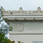 South Exterior View  of The Lincoln Memorial  -  Corner Entablature Features