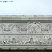 South Exterior View  - Lincoln Memorial Attic Wall - Frieze