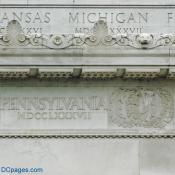 East Exterior View - Lincoln Memorial - Secret Society