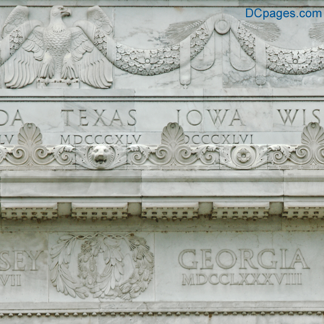 East  Exterior View - Lincoln Memorial - Classic Greek Architechture