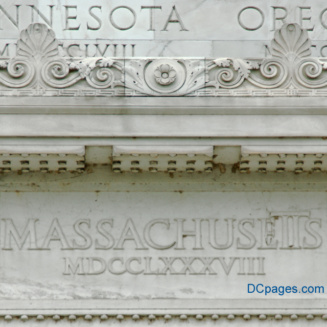 East  Exterior View - Lincoln Memorial - Limestone and Marble