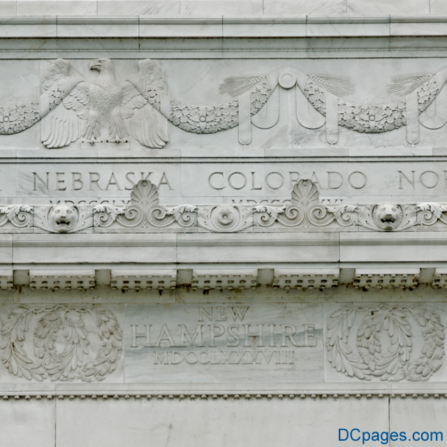East  Exterior View - Lincoln Memorial - Freedom Eagle
