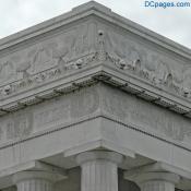 North East Exterior View - Lincoln Memorial Carved Sculpture